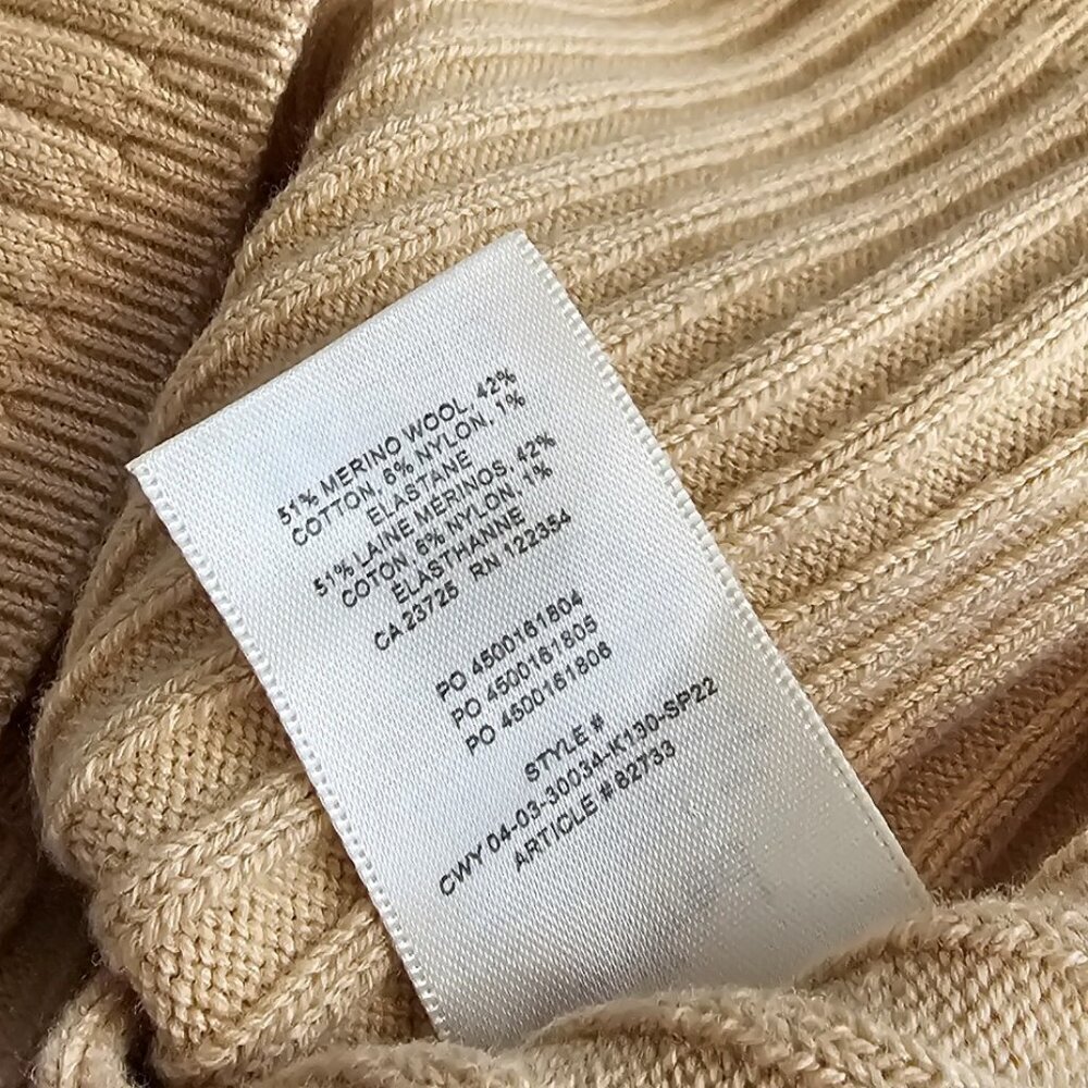Aritzia Wilfred Manila Tank, Ribbed, Scoop Neck, Sweater Tank, Merino Wool, S - Picture 5 of 7